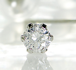 一粒ダイヤモンド シンプル スタッドピアス 0.3ct diae_fs_0002