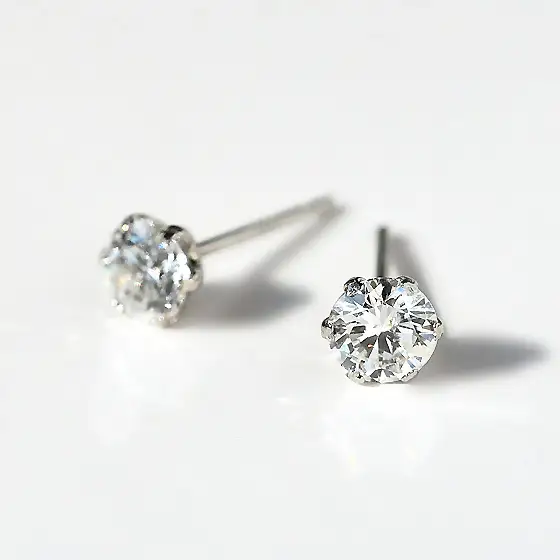 一粒ダイヤモンド シンプル スタッドピアス 0.5ct diae_fs_0003