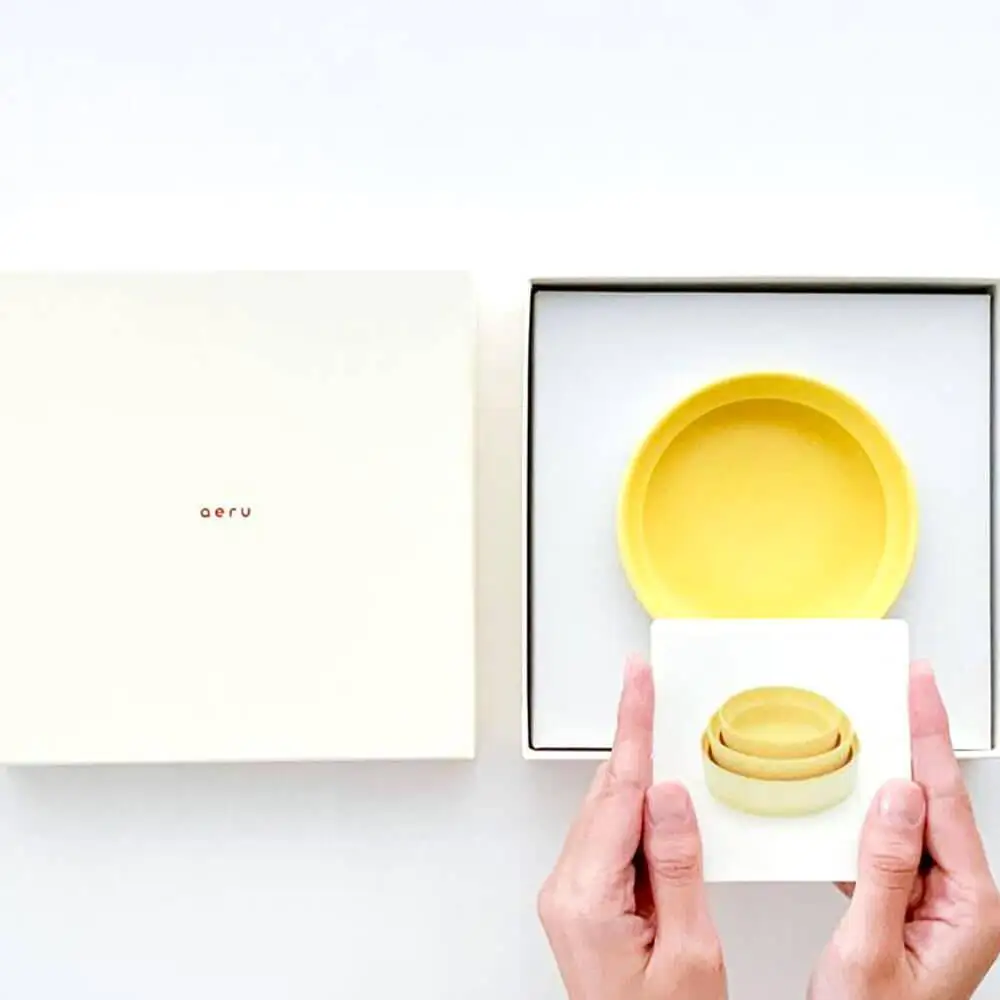 【aeru】ベビー 食器｜京焼の こぼしにくい器（平皿） 離乳食  赤ちゃん 子供 子ども 出産祝い ギフト レンジ対応 食洗機対応