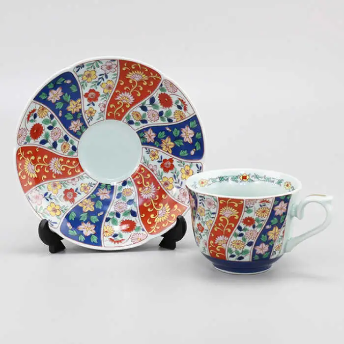 【波佐見焼】友禅桜絵 珈琲碗皿2客揃 食器 カップ 【不二商店】 [UC04] 波佐見焼