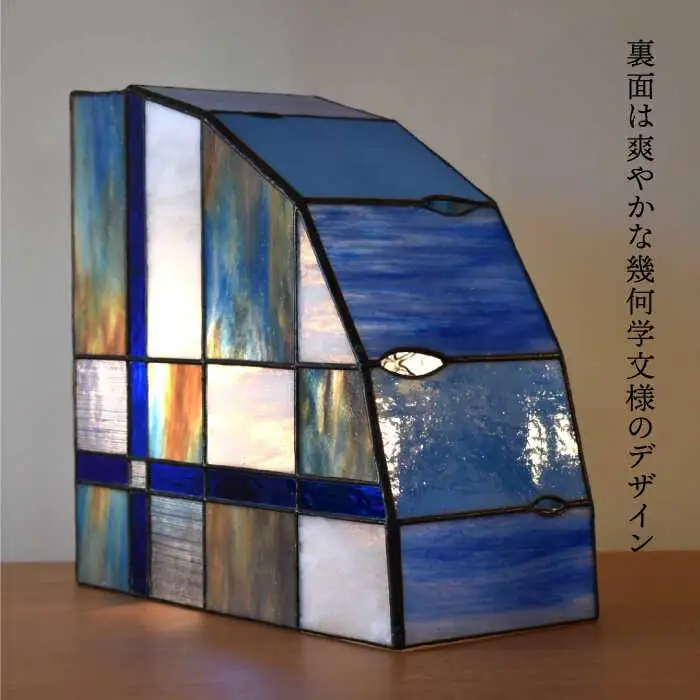 ステンドグラス ランプ SL-23 クチナシ《糸島》【アトリエエトルリア】照明 インテリア 工芸品 [ARF023]