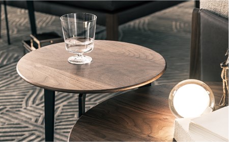 【Ritzwell】OS SIDE TABLE（φ400） サイドテーブル ウォールナット [AYG027]