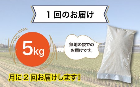 【全6回（月2回）定期便】とにかくおいしいお米 夢つくし 5kg 糸島市 シーブ [AHC022] 米 定期便
