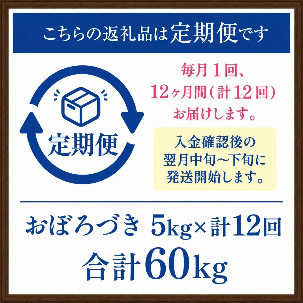 【12か月定期便】 おぼろづき 5kg ×12回 雪蔵工房 幻の米  【令和7年産】ななつぼし 10kg 雪蔵工房 特Ａ厳選米