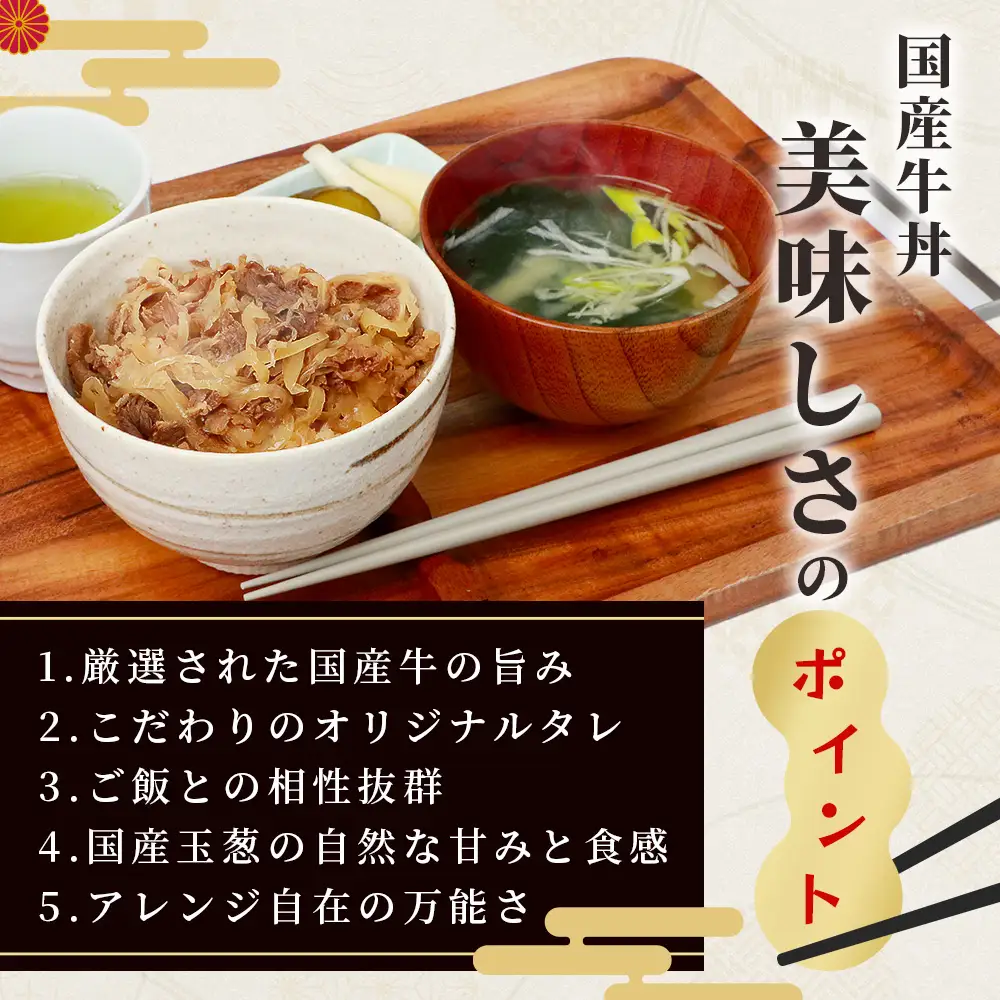 牛丼の具 150g×10パック(合計1.5kg)  湯煎 牛肉 簡単調理 冷凍 国産 067-0363