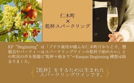 スパークリングワイン KPBeginning 北海道産スパークリングワイン【750ml×2本】