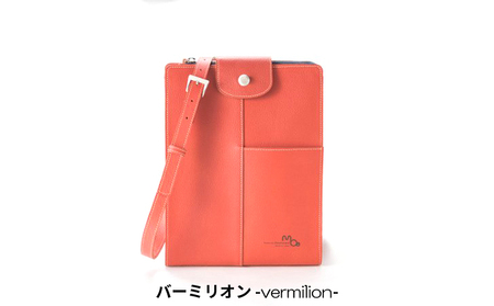 ショルダーバッグ本革姫路レザーB5縦型ショルダーバッグ チャコールグレー