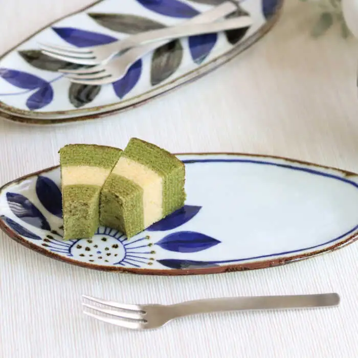 【波佐見焼】スリム オーバル プレート ・カップ セット ブルーメ 食器 皿 【翔芳窯】 [FE49]  波佐見焼