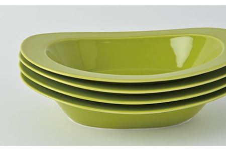【波佐見焼】セーフボウル グリーン 4枚セット【福田陶器店】 [PA230] 
