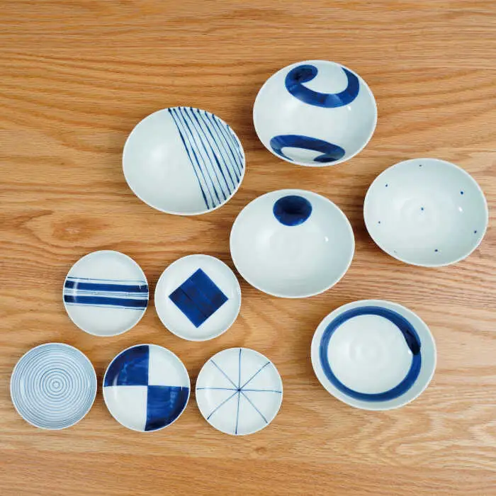 【波佐見焼】絵変り 小皿 小鉢 10点セット 食器 皿 【団陶器】 [PB86] 波佐見焼