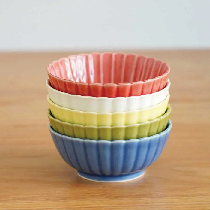 【波佐見焼】花しのぎ 新 小鉢 5色セット 食器 皿 【団陶器】 [PB92] 波佐見焼
