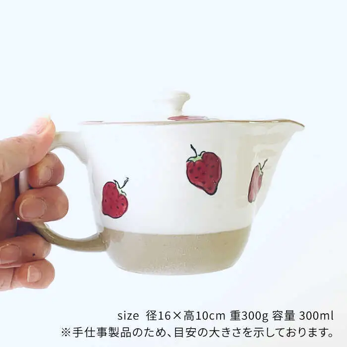 【波佐見焼】いちご ポット ティーポット  食器 皿 【ROXY・HASAMI】 [SB138]  波佐見焼