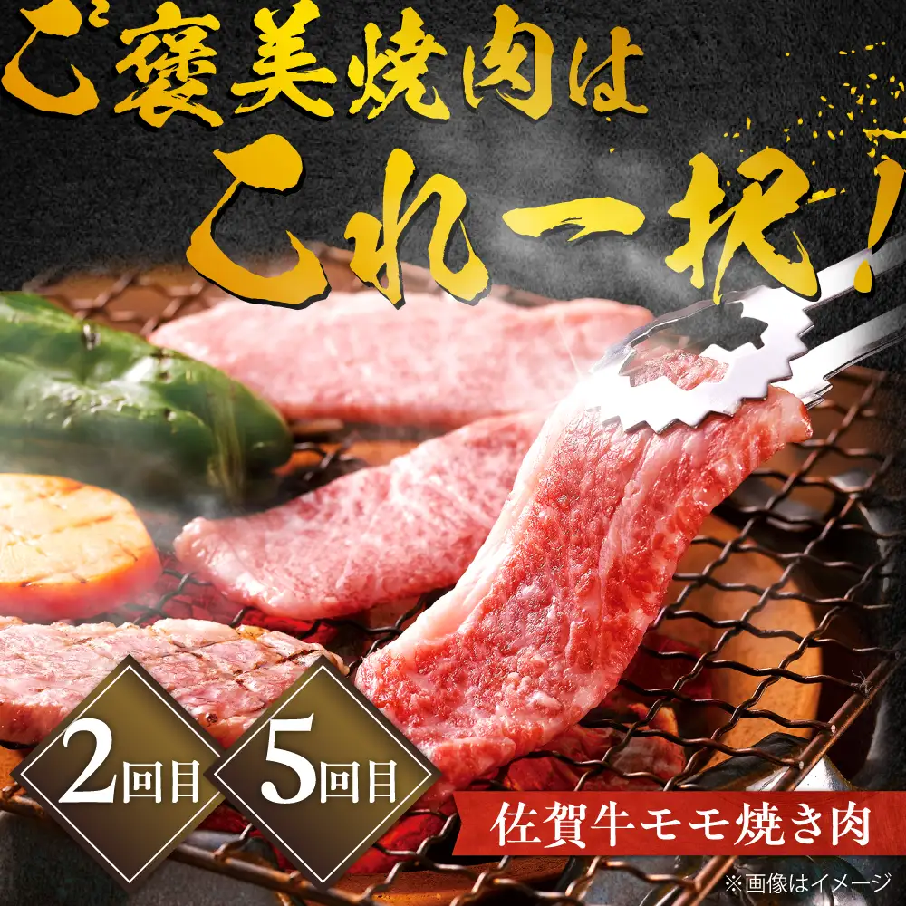佐賀牛お一人様ご褒美定期便♪（全5回／2ヶ月に1回 隔月お届け）ブランド牛 しゃぶしゃぶ 定期便 すき焼き[FCH007]