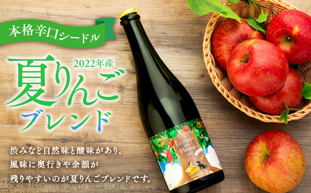 シードル 冬・夏りんごブレンド フルボトル 2本 セット きめ細かい泡立ち 爽快で深み感じる 本格辛口シードル 辛口 りんご酒 アルコール お酒 酒 飲み比べ 飲み比べセット 詰め合わせ 信州 長野 長野県 