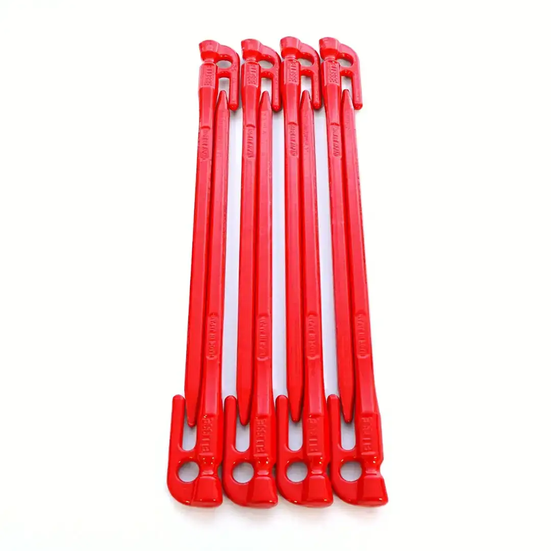 鍛造ペグ エリッゼステーク 28cm ペグ 8本セット レッド