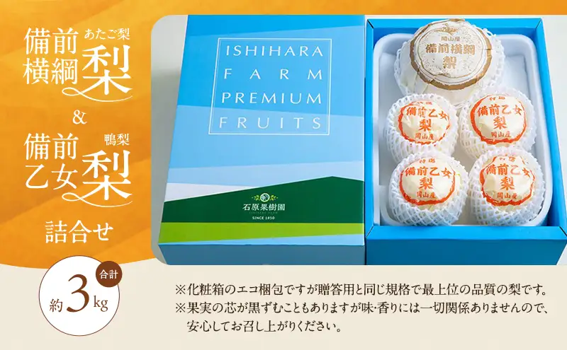 梨 2026年 先行予約 備前横綱梨（あたご梨）1玉 (1～1.5kg) 岡山県産 梨