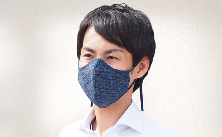 マスク 侍マスク ＜青嵐(あおあらし)＞ 青色系 3枚 セット Mサイズ