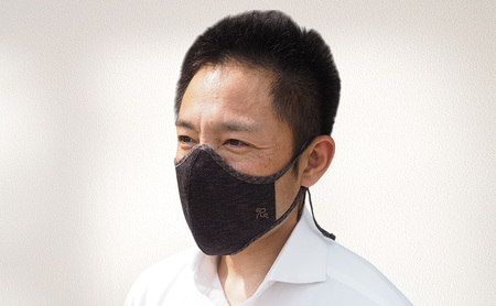 マスク 侍マスク ＜暁鳶(ぎょうえん)＞ 茶色系 3枚 セット Mサイズ