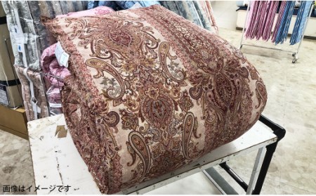 シルクタッチ ツインドームキルト ハンガリー産 羽毛掛ふとん 1.3kg 150×210cm シングルサイズ 【ピンク系】