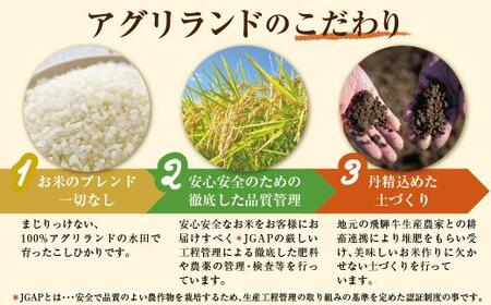 【定期便】こしひかり飛騨っ晴れ 白米 10kg 12回 お届け 生産者直送 お米 コシヒカリ 飛騨産 飛騨高山 アグリランド JF103