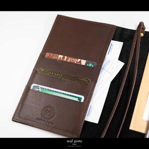 maf pinto (マフ ピント) レザー手帳カバー A5 ダークブラウン 本革 日本製