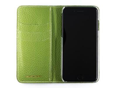 maf pinto アイフォーンケース 本革 日本製 (iPhone SE 第2世代 ／ 8 ／ 7, ) ADRIA LINE 【グリーンティー】