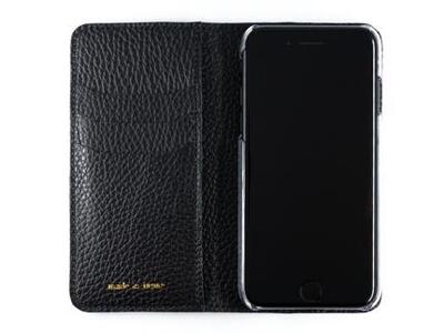 maf pinto アイフォーンケース 本革 日本製 (iPhone SE 第2世代 ／ 8 ／ 7, ) ADRIA LINE 【ブラック】