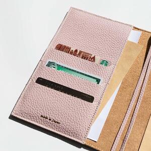 maf pinto (マフ ピント) 手帳カバー B6サイズ ライトピンク ADRIA LINE レザー 本革 日本製