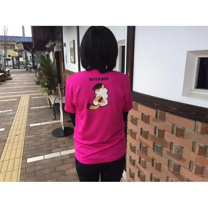 ニタマ駅長Tシャツ＜M＞・たまニタマクリアファイルセット
