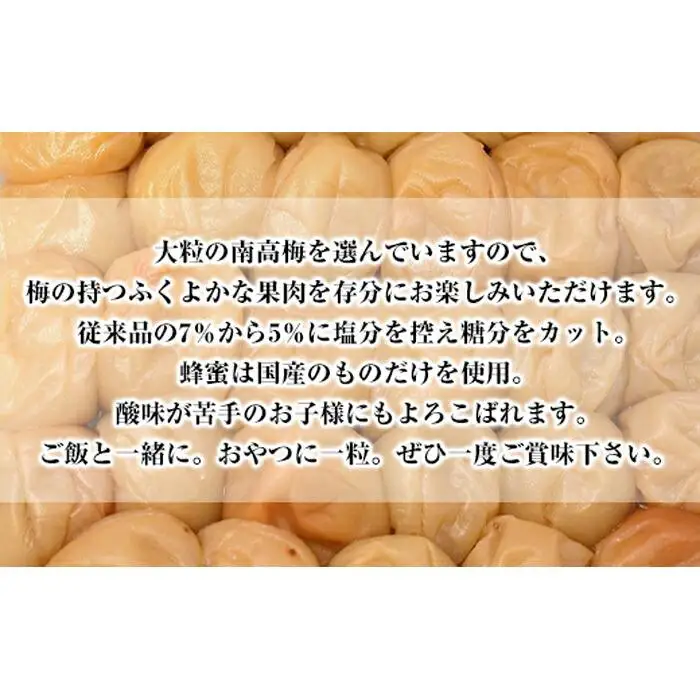 高級南高梅はちみつ梅400g入 紀州塗箱 網代模様仕上 【SW87】