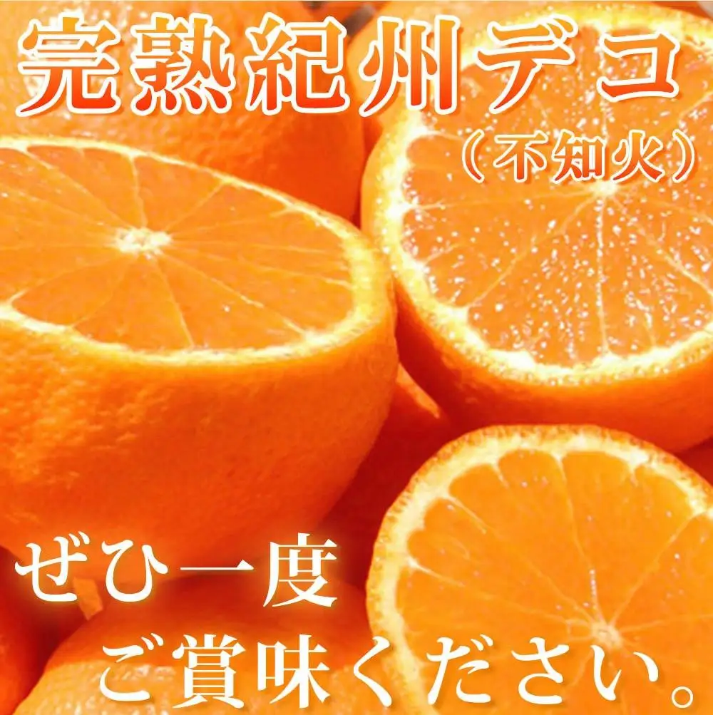 完熟紀州デコ(不知火) 約3kg　果肉プリプリ♪［2027年2月下旬以降発送］［先行予約］［UT42］