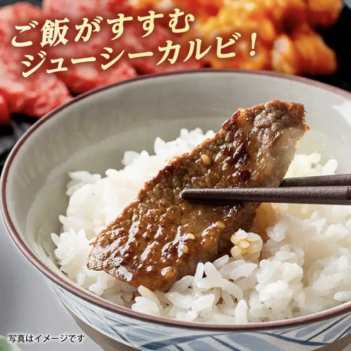 【 全12回 定期便 】博多和牛 厚切り カルビ 1kg ( 500g × 2P ) 糸島 【幸栄物産】 [ABH040]