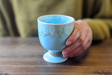 NAOKO HATA CERAMICS　上品で金彩が美しいゴブレット　c_73
