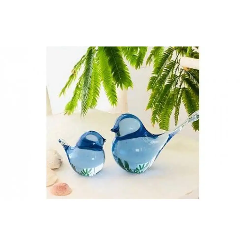 ＜Aji Glass＞　幸せの蒼いとりさん　大　1個　(GIFT BOX付)