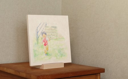 アートパネル センテンヤ えものがたり 花どうぞ 和紙 アートパネル