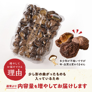 大分県産大玉どんこ椎茸160g 原木栽培 干し椎茸 肉厚 訳あり_B063-003