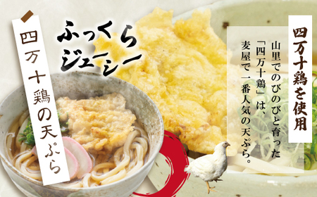 26-218．【6回定期便】麦屋のお店の天ぷらがご自宅で楽しめる♪麦屋の四万十うどんと天ぷらセット（合計48食）
