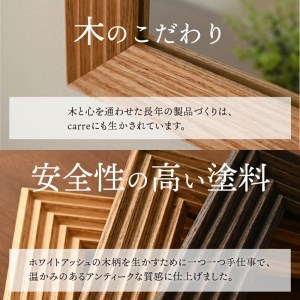 【飛散防止効果】SENNOKI CARREキャレ W500×D20×H500mm(3.3kg)木枠正方形インテリアウォールミラー(3色)【2405M05022】