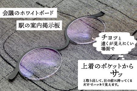 これは便利！チョッと遠くが見やすくなるアイツール！早がんきょう 1枚 専用ケース付き！ [B-8102]