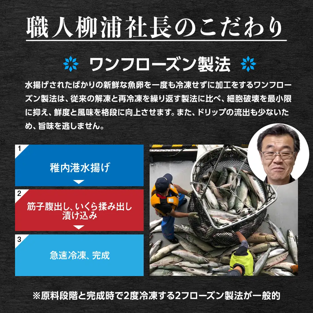 【稚内ブランド認定品】利尻昆布出汁を効かせた 稚内産秋鮭いくら醤油漬け 100g×3パック【配送不可地域：離島・沖縄県】
