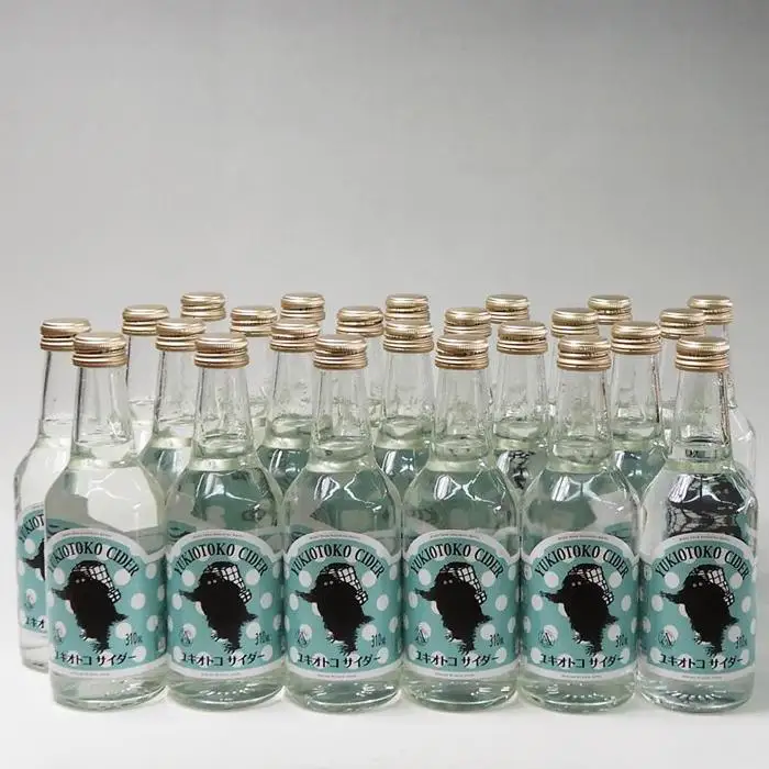 鶴齢 雪男 ユキオトコ サイダー 310ml×24本【天然水 ノンアル 飲料 ソフトドリンク 甘さ控えめ 】