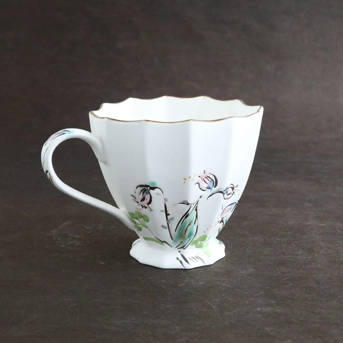 【美濃焼】koyomiお花マグカップ 5月 鈴蘭【buzan 武山窯】食器 コーヒーカップ ティーカップ [MBA017]