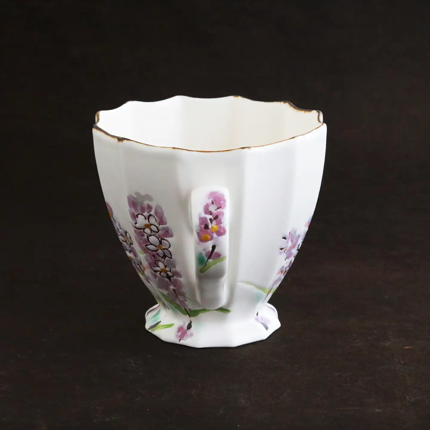 【美濃焼】koyomiお花マグカップ 7月 ラベンダー【buzan 武山窯】食器 コーヒーカップ ティーカップ [MBA019]