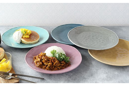 【美濃焼】大皿 25cm Nuan 5色セット 【EAST table】食器 うつわ プレート パスタ皿 皿 ワンプレート ランチ プレート 美濃焼 セット デザート インテリア おしゃれ 食器セット お皿セット 陶器 パスタ サラダ 食器  国産 送料無料 [MBS011]