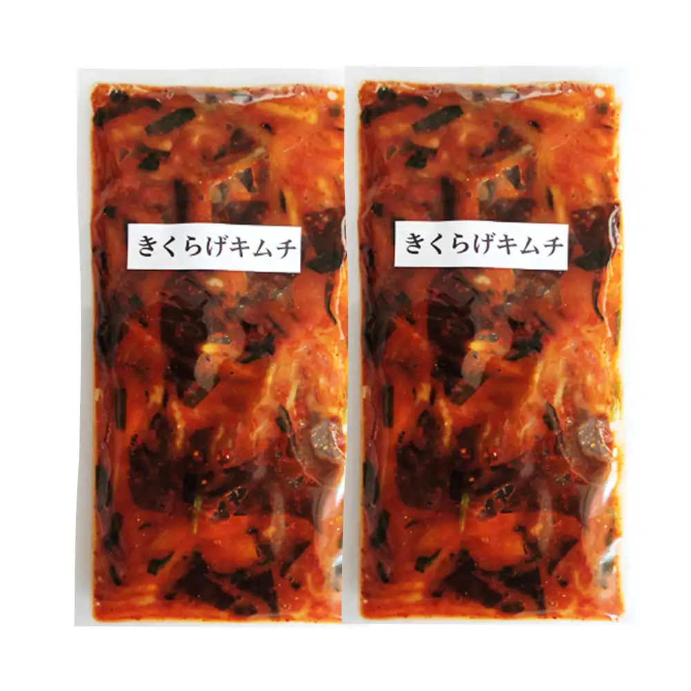 【数量限定】 きくらげキムチ 150g×2個セット | きくらげ キムチ 木耳 おつまみ 佃煮 ご飯のお供 惣菜 旨辛 ピリ辛 おかず 簡単おかず 常備菜 野菜 発酵食品 大分県 中津市