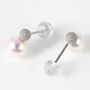 1029 プラチナあこや本真珠ピアス　フラッシュボール　　プラチナ Pt  あこや真珠 ピアス 伊勢志摩 アクセサリー ジュエリー フォーマル カジュアル ギフト 伊勢市 フラッシュボール プチ