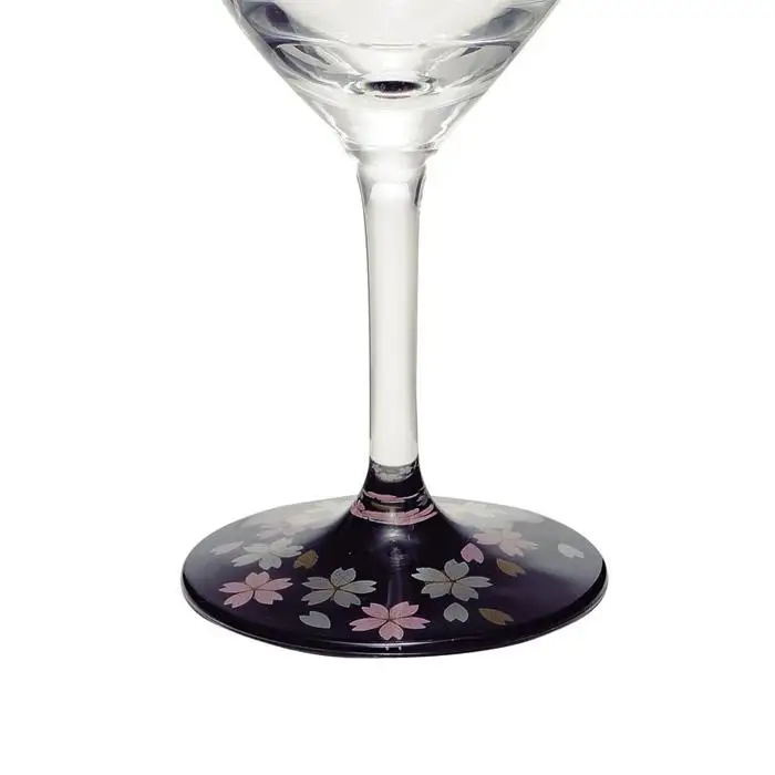 ぬりもん de Verre ワイングラスペア 蒔絵 桜