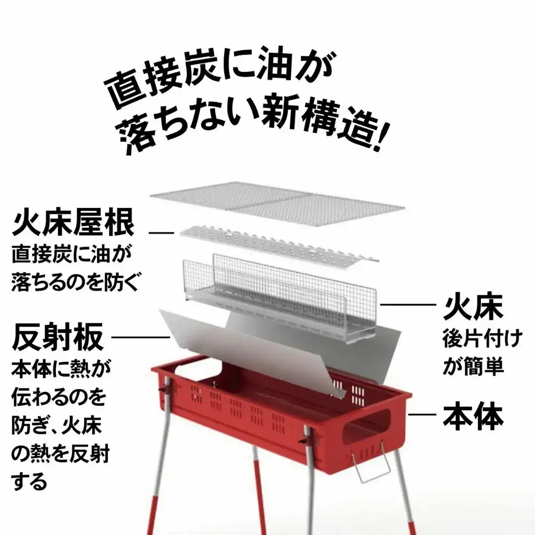 少煙BBQコンロセット[グリーンライフ] 【022S001】