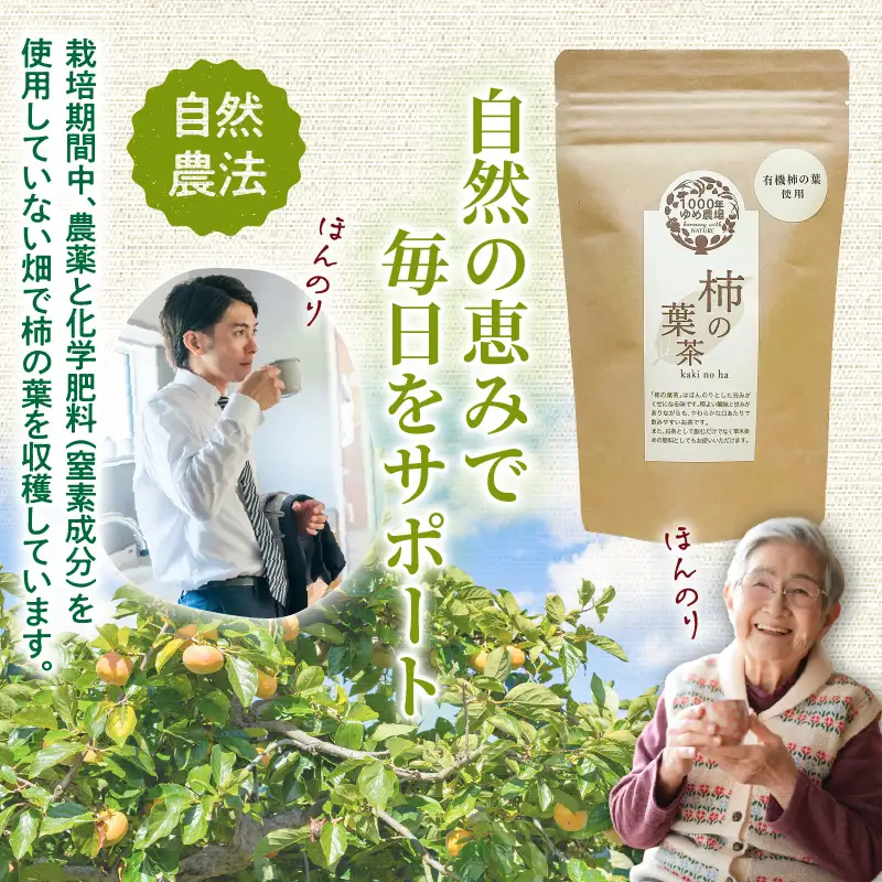 国東産「柿の葉茶」ティーバッグ 3g×10包入り×3袋(合計30包)_1920R