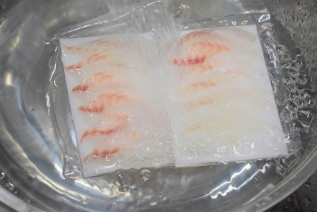 すぐ食べ鯛！！ お刺身天然真鯛600g（50g×12P）[H0059]
